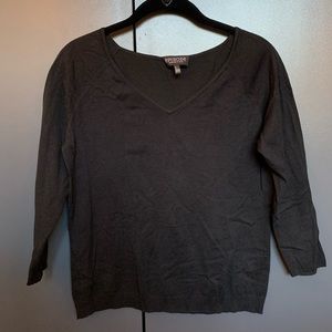 EPISODE Essentials 100% cotton black v-neck sweater